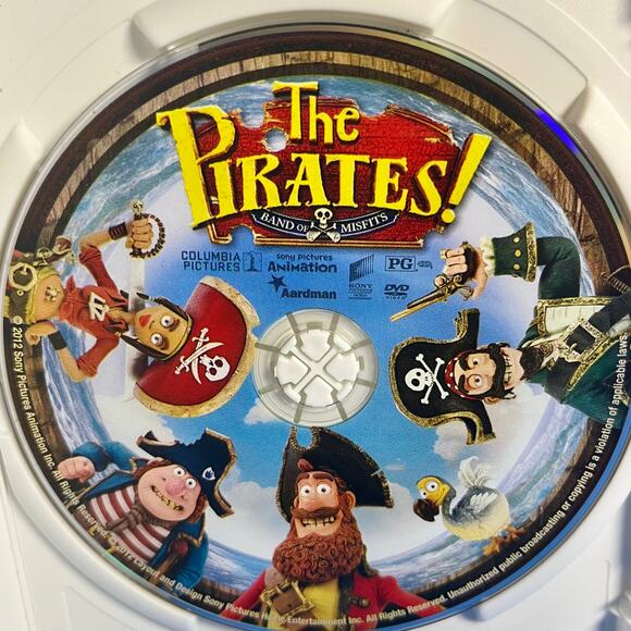 The Pirates! Band of Misfits DVD (2012) Aardman Sony Animation Hugh Grant PG - Picture 5 of 6